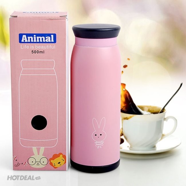 Bình giữ nhiệt hình thú cute 500ml