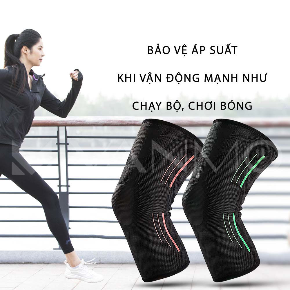 Đai Bảo Vệ Khớp Gối Thể Thao, Tập Gym Đàn Hồi Co Giãn Đa Chiều Cao Cấp ( Hàng Chính Hãng )