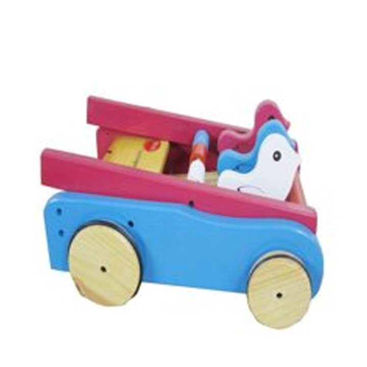 Xe Tập Đi Bằng Gỗ 3 Con Gà Cao Cấp Cho Bé Yêu