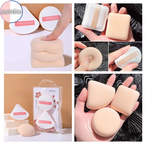 [Hàng mới về] 2/ 3 Mút tán kem nền trang điểm ướt và khô cho nữ