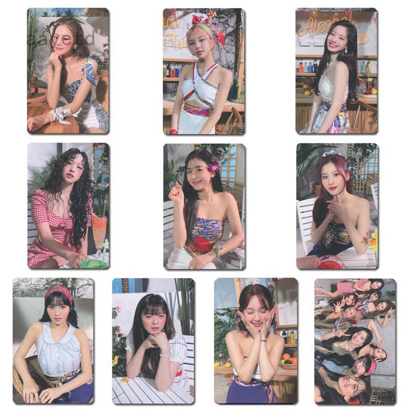 Bộ 10 Thẻ Ảnh Hd In Hình Nhóm Nhạc Twice