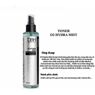 Toner nước hoa hồng O2 hydra mist DBH