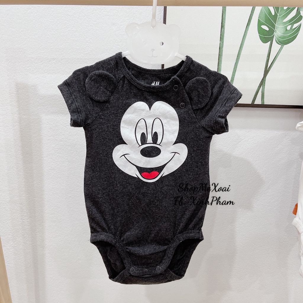 Body chip HM cộc tay 3M màu đen chuột Mickey
