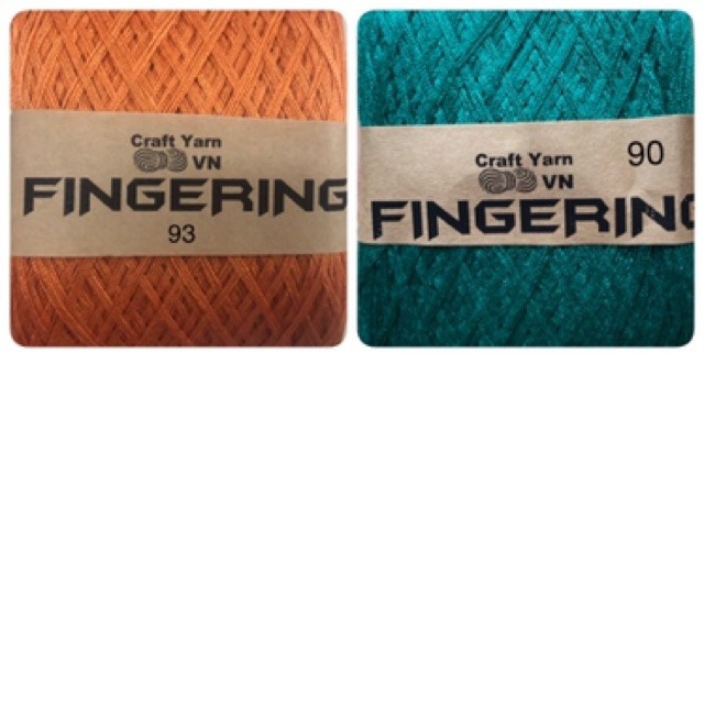 Sợi Fingering cotton Nhật bóng chập 4