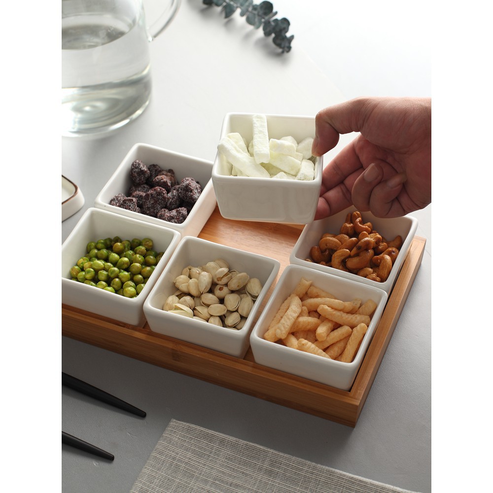 Khay đựng mứt tết, bánh kẹo, hoa quả phong cách NHẬT BẢN