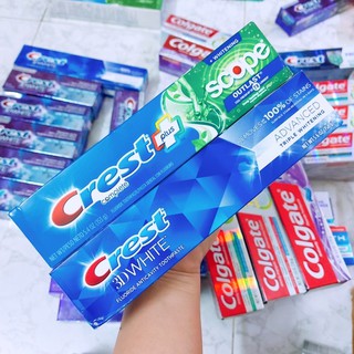 Kem đánh trắng răng CREST & Colgate