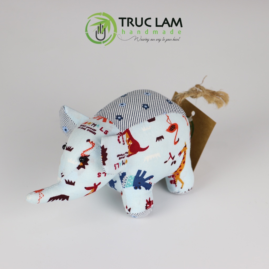 Đồ Chơi Cho Bé Thú Nhồi Bông Mini Hình Chú Voi Bông Gòn Cao Cấp - Trúc Lâm Handmade