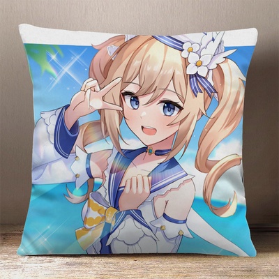 (nhiều mẫu) Gối IN HÌNH Barbara Genshin Impact game chibi gồm cả vỏ và ruột êm ái chất đẹp