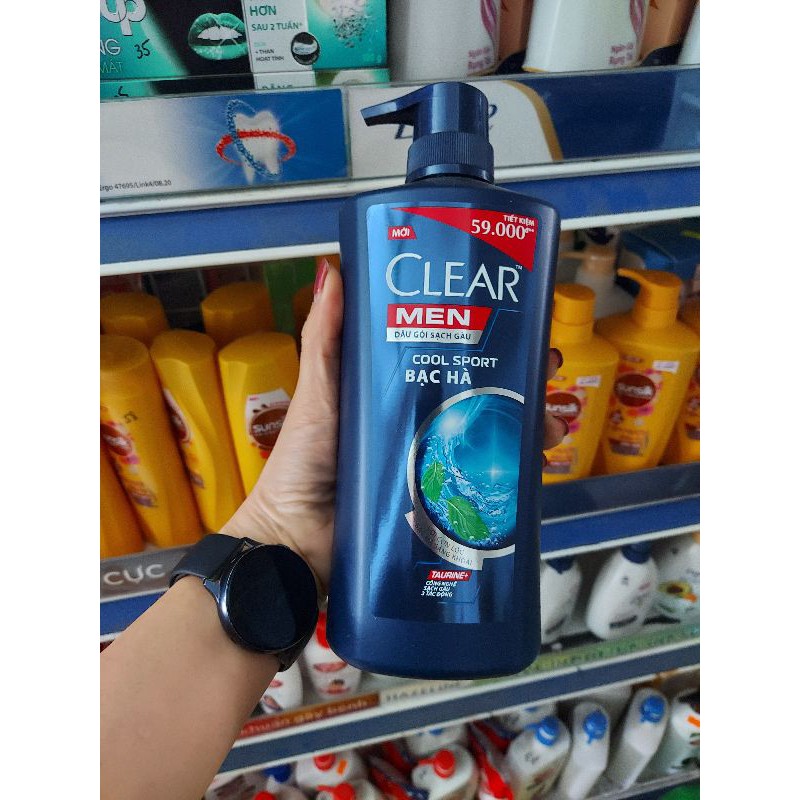 Dầu tắm gội Clear Men 3 trong 1 630gr: Tắm + Gội + Dưỡng