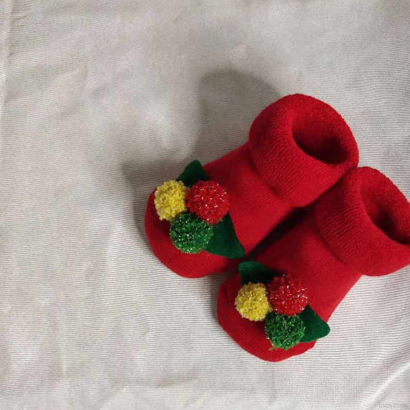 Vớ cotton họa tiết hoạt hình giúp giữ ấm trong mùa đông dành cho bé