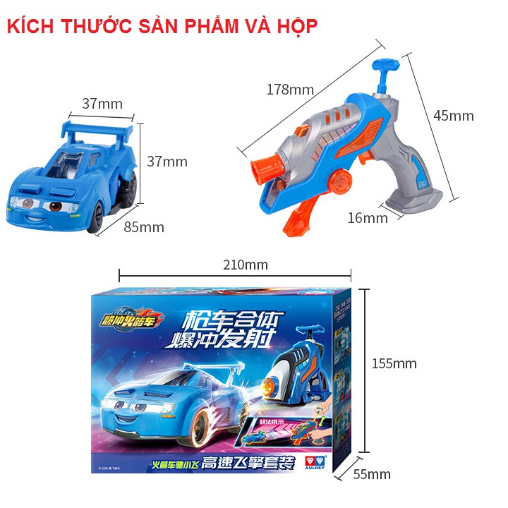 Mô hình tay đua siêu hạng spark siêu tốc và bệ phóng đồ chơi trẻ em bằng nhựa cao cấp