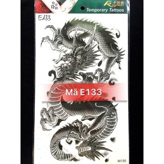 Hình xăm dán rồng - Mã E133