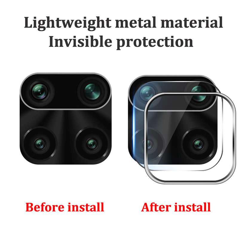 Kính cường lực bảo vệ camera kèm khung cho điện thoại Xiaomi Redmi Note 9 / 9s / 9 Pro / 9 Pro Max