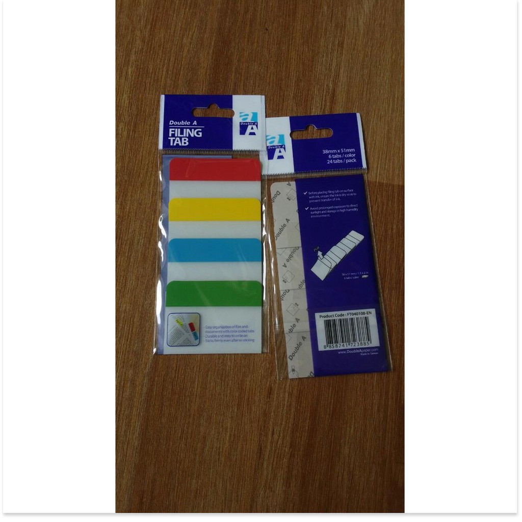 Miếng phân trang DoubleA 4 màu ngang FT040108-EN