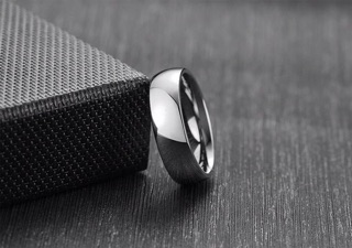 Nhẫn nam inox trơn cá tính