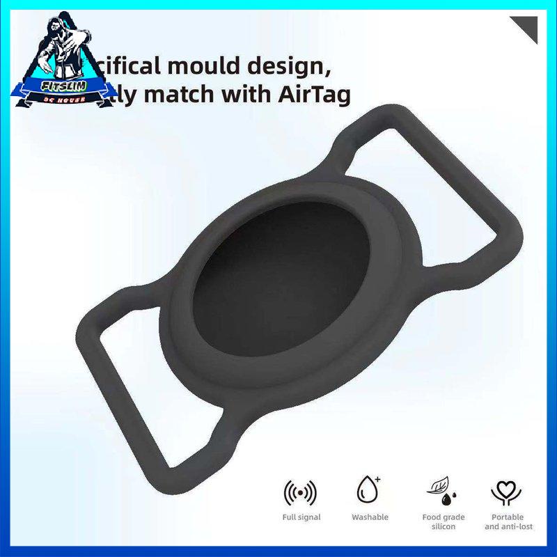 [Fitslim] Pet Collars Air Tag Holder Compatible With Air Tag Case Cover Fit Pet Collar