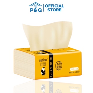 Giấy ăn gấu trúc sợi tre Sipiao