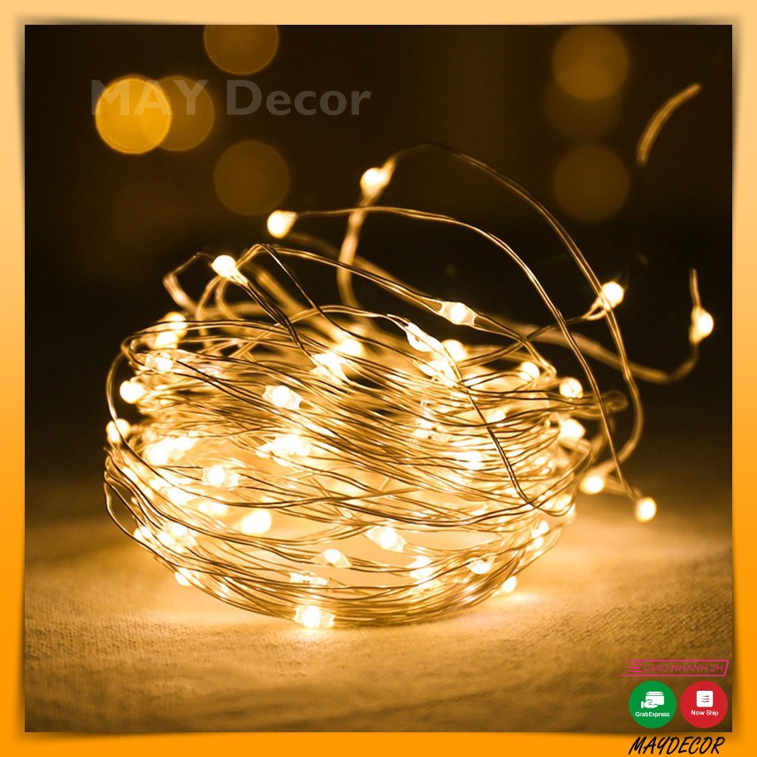 Dây đèn Led fairylight, dây đèn đom đóm 3 mét dùng pin Maydecor