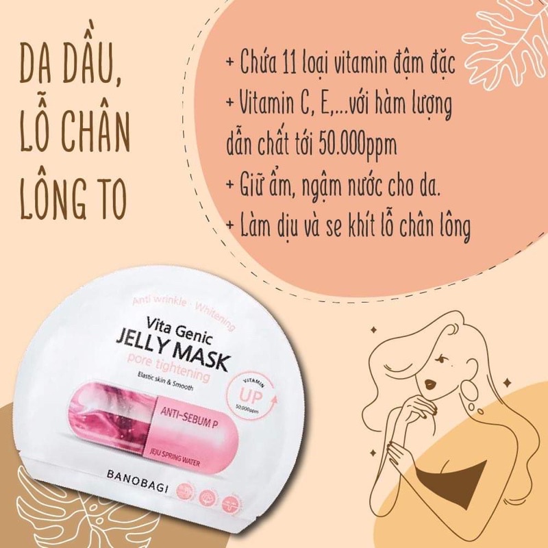 Mặt Nạ Giấy Bổ Sung Vitamin Cho Da BANOBAGI Vita Mask (30g)