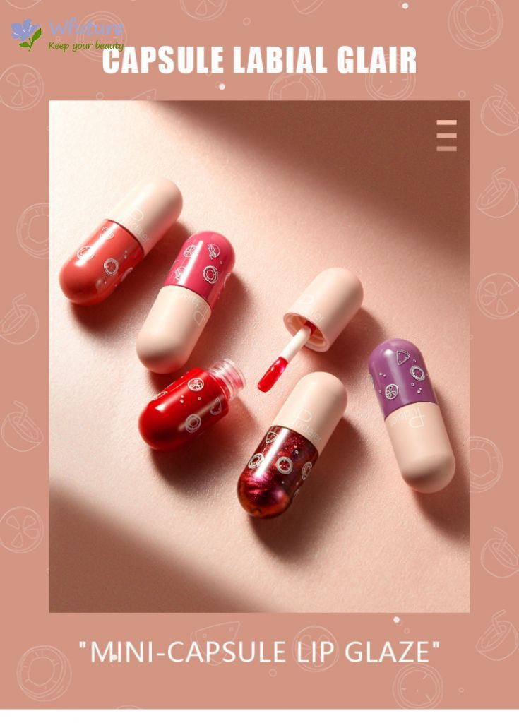 (Hàng Mới Về) Son Môi Dưỡng Ẩm Lâu Trôi Không Dính Cốc Hình Viên Con Nhộng Mini