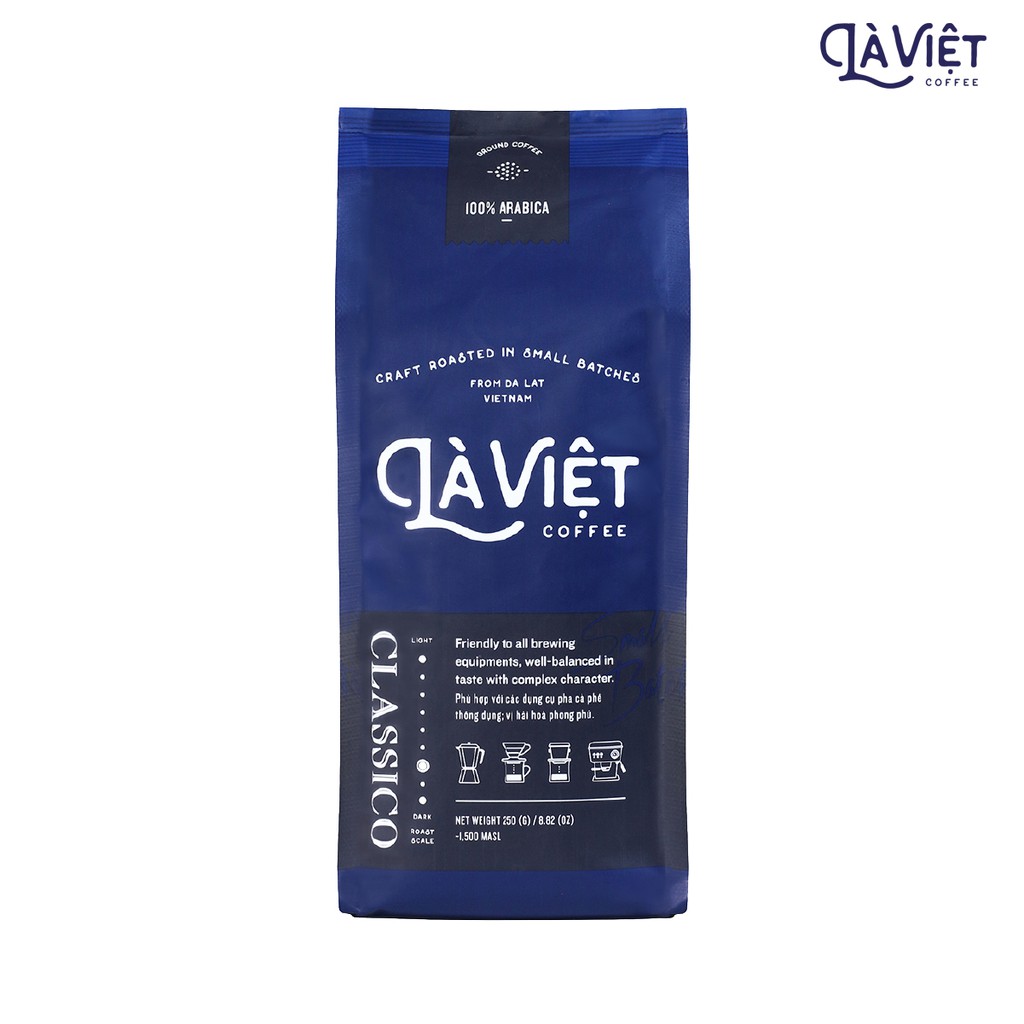 Cà Phê Bột LÀ VIỆT Classico 100% Arabica 250g Vị Hài Hòa