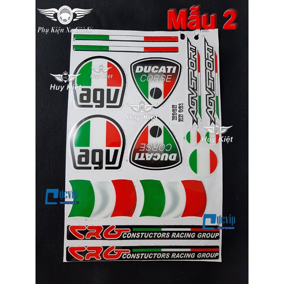 [Giá Hủy Diệt] - (3465) - Bộ Decal Nổi - Tem Logo Nổi Chống Nước Dán Xe Máy, Nón Bảo Hiểm Nhiều Mẫu Dễ Thương