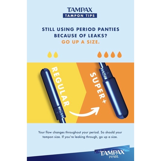 Tampon Tampax Pearl - Băng Vệ Sinh Dạng Ống (đủ size)