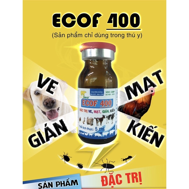 Thuố.C Tắm Ve, Rận 5ml.