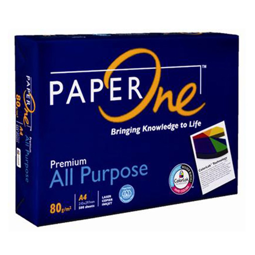 [[Ưu đãi theo dõi ]] Giấy Paper One A4 80gsm