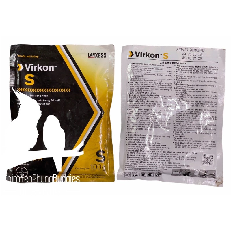 Virkon S Bayer sát trùng chuồng trại cho vật nuôi, XUẤT XỨ: Đức.