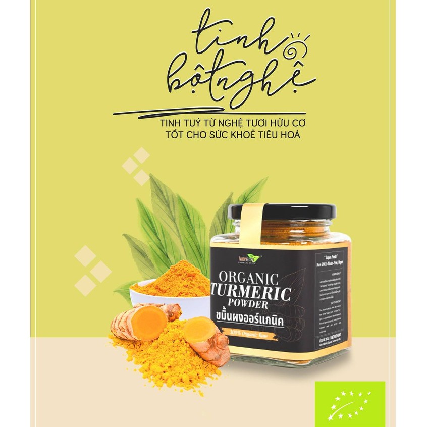 Bột nghệ hữu cơ 150g Lumlum Organic Turmeric Powder