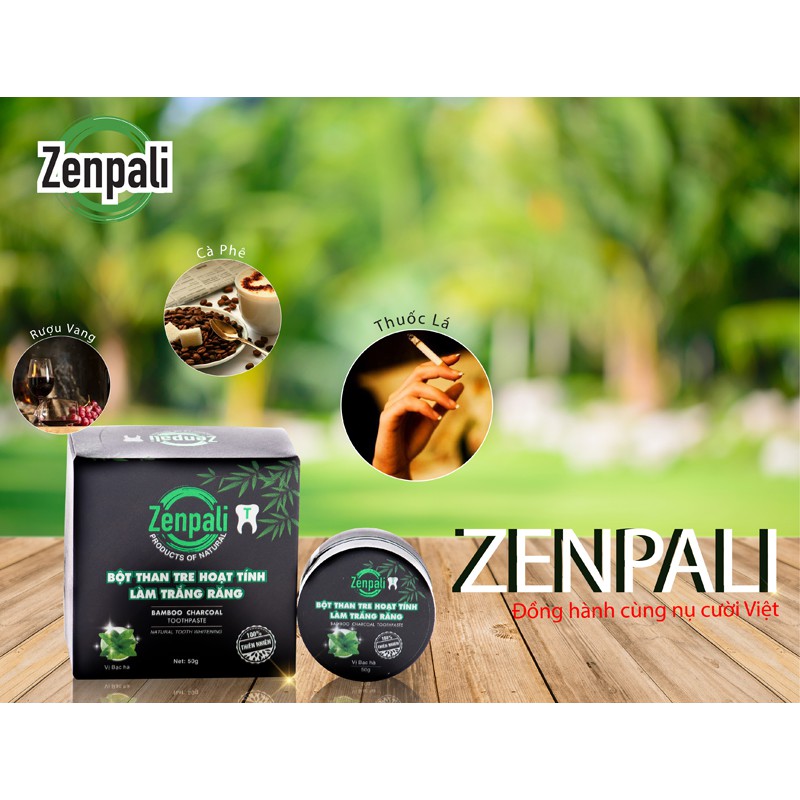 BỘT THAN TRE TRẮNG RĂNG ZENPALI