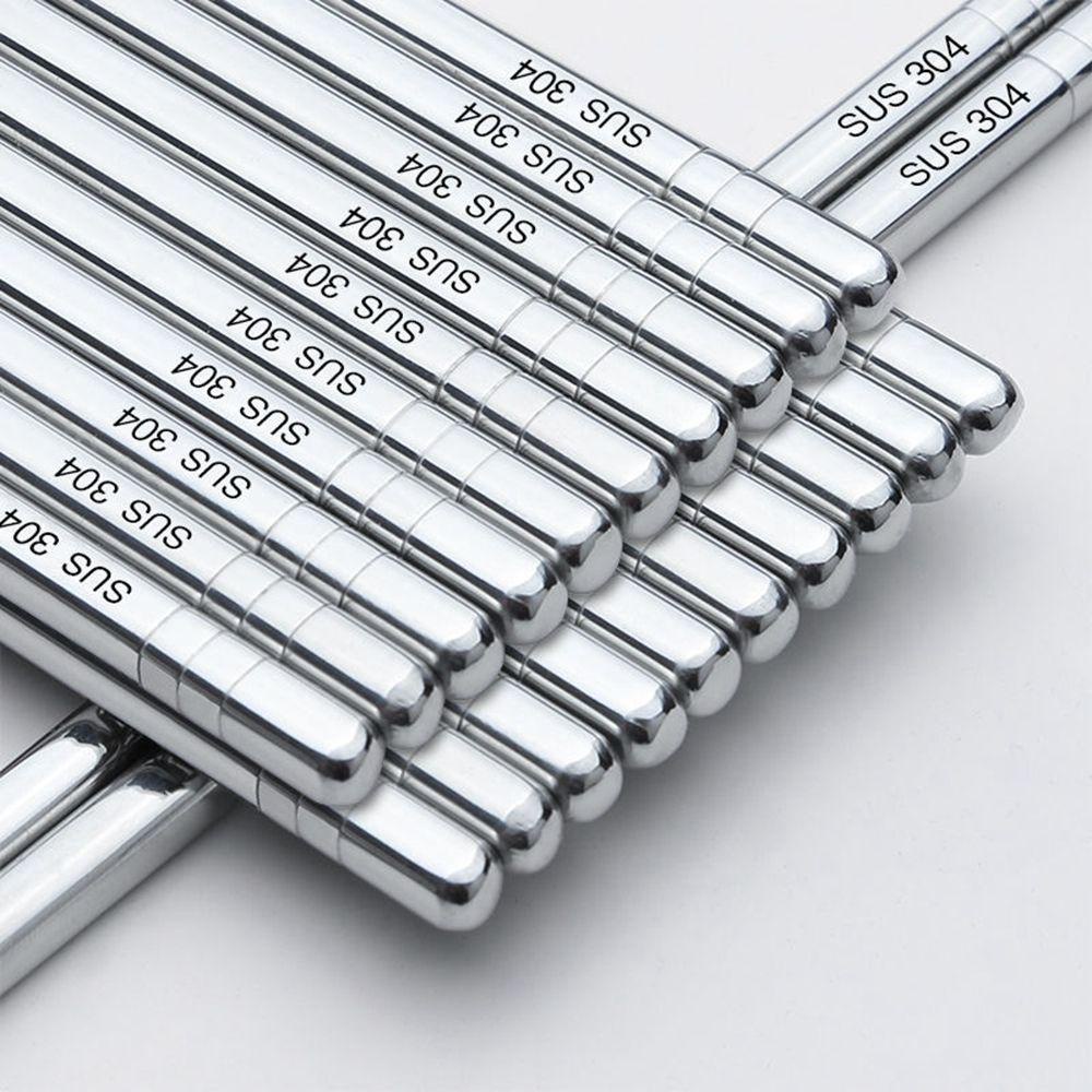 Đôi Đũa Inox Không Trượt Tái Sử Dụng Được Thiết Kế Phong Cách Trung Hoa