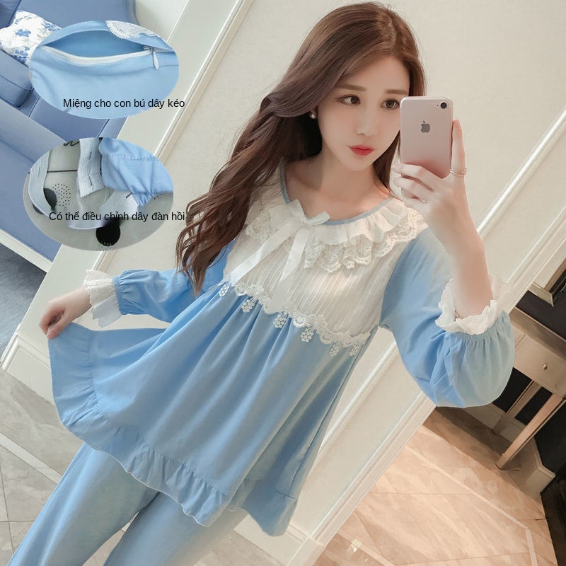 quần áo cho con bú đồ ngủ quần áo bà bầu bộ đồ ren