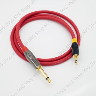 Cáp âm thanh jack 6.5mm mono sang 3.5mm stereo dài 5met 3met 2met 1met.