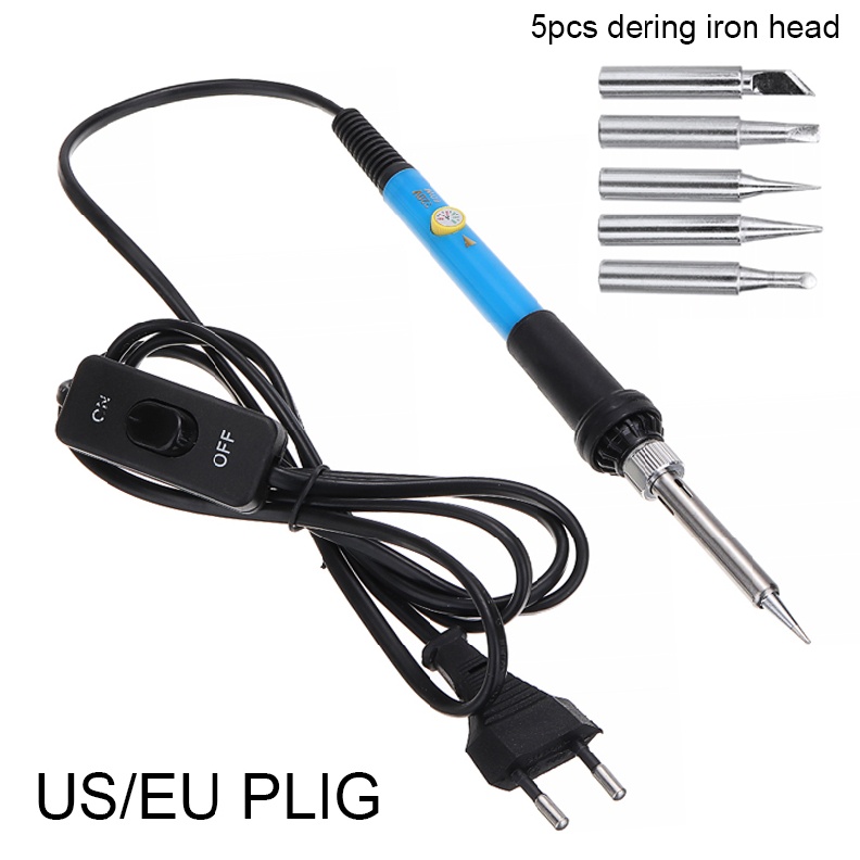 Shiyin Electric Soldering Iron 60W Adjustable Temperature Welding Kit w/ Switch