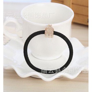 Set 10 Chun buộc tóc dây mầu đen