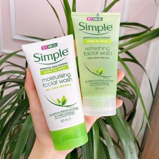 💧💧Sữa rửa mặt Simple [Giá sale] + cấp ẩm cho da khô💧💧