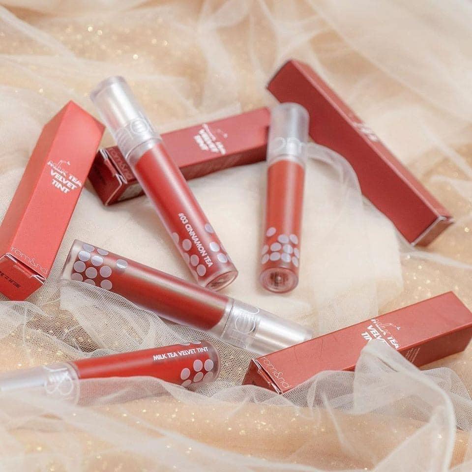 [HB GIFT] [Rom&amp;nd] [Màu 1-4] Son kem lì, mịn mượt như nhung Hàn Quốc Romand Milk Tea Velvet Tint 4.4g