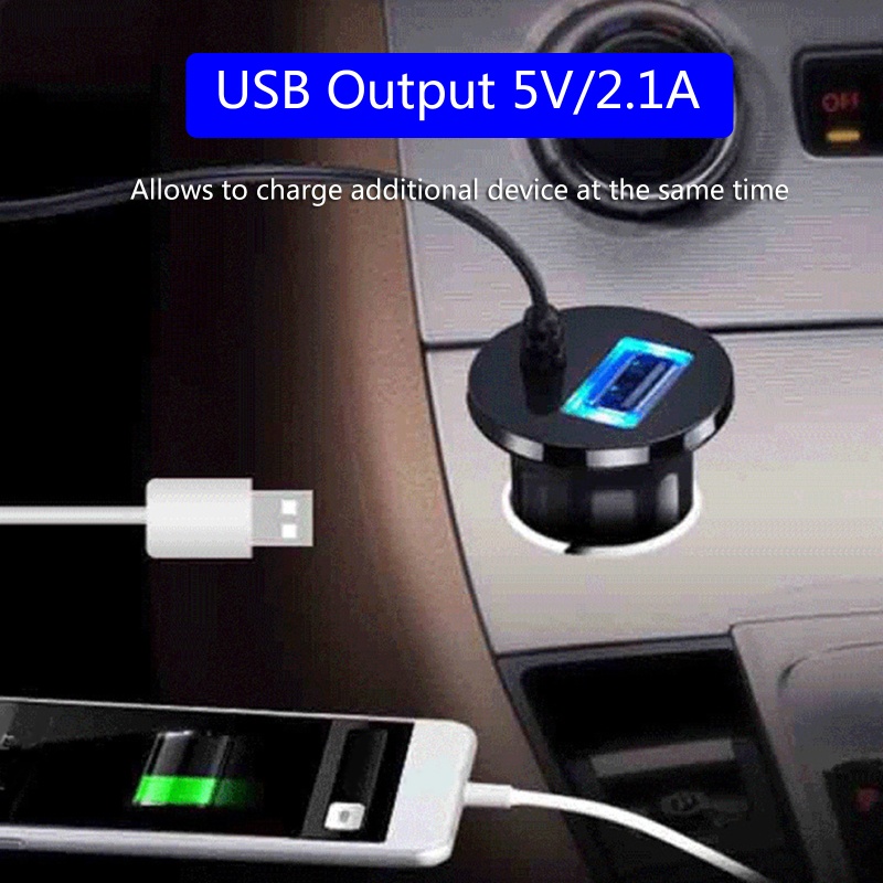 Tẩu Sạc USB Thuốc Lá Kết Nối Bluetooth Với Máy Nghe Nhạc MP3 Giắc Cắm 3.5mm Dành Cho Xe Hơi