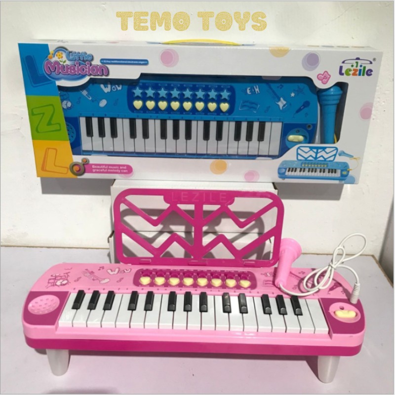 Đồ Chơi Trẻ Em Đàn Piano Có Micro Nhiều Bài Hát Và Giai Điệu Âm Thanh Chất Lượng Cho Bé Tập Đàn Hát Làm Ca Sĩ Temo Toys