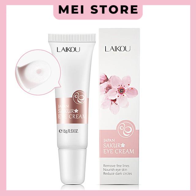Kem Dưỡng Da Mắt Laikou 15g Chống Nếp Nhăn Lão Hóa Xóa Mờ Quầng Thâm Mắt