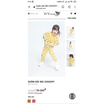 thanh lý sét bé ivy moda