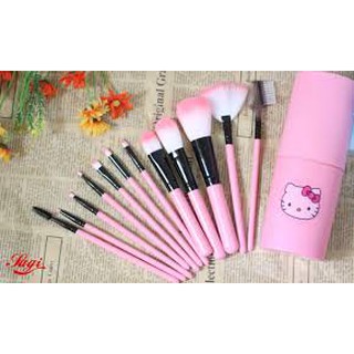 Bộ cọ trang điểm 12 cây hello kitty