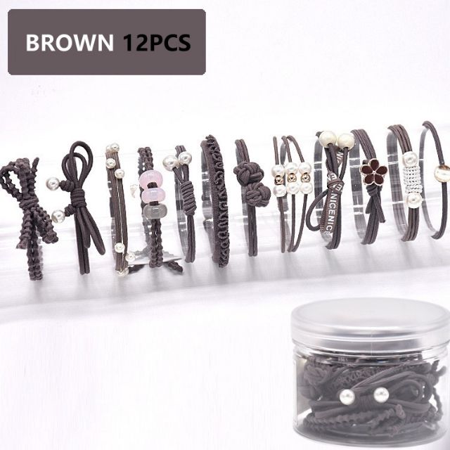 Set 12 dây buộc tóc như hình