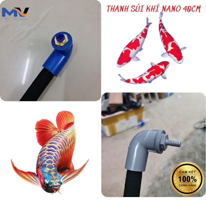 Thanh sủi nano 40cm sủi khí siêu mịn và mạnh