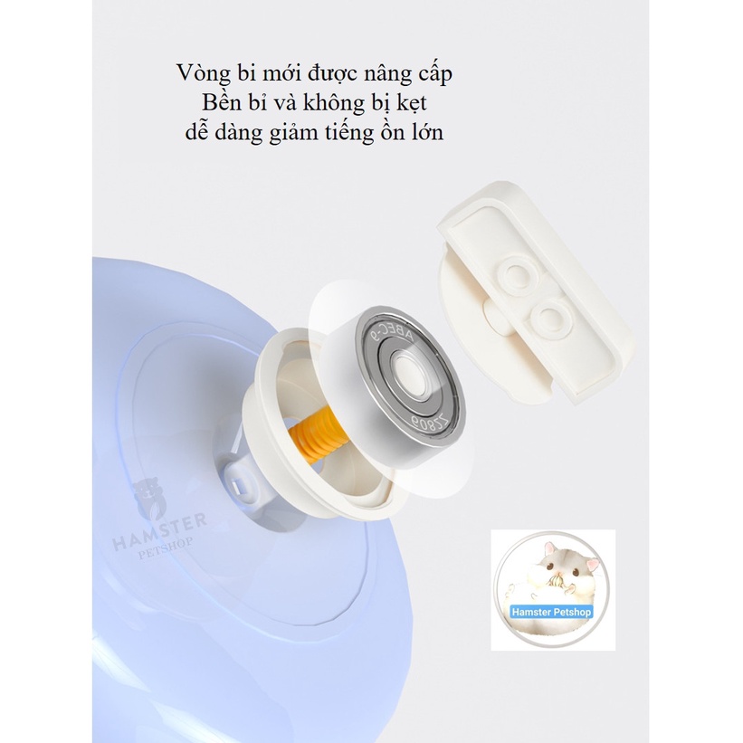 Wheel nhựa silent đa sắc màu cho hamster , sóc