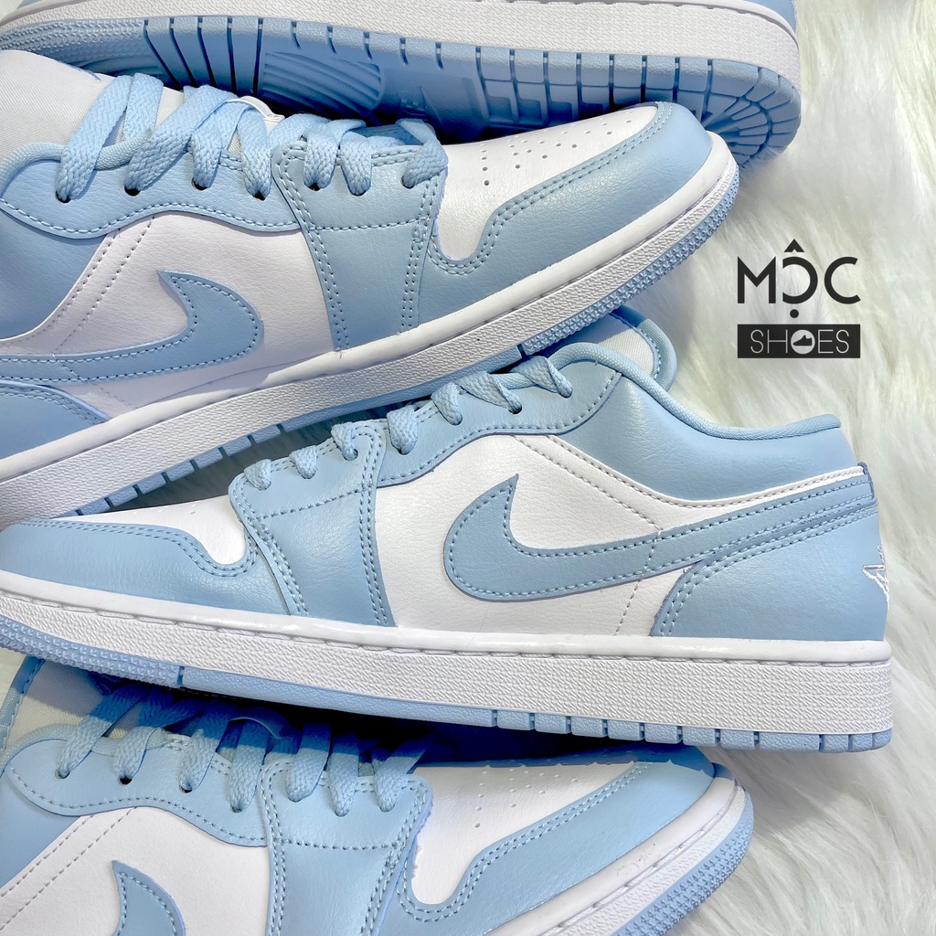 [CHÍNH HÃNG] Giày thể thao Sneaker NIKE Air Jordan 1 Low màu Aluminum Xanh Dương - Code: DC0774 141