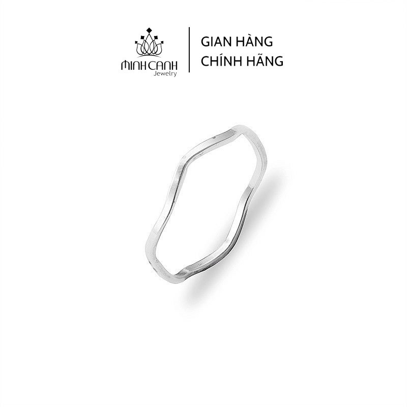 Nhẫn Bạc Ta Dạng Sóng Trơn Mảnh - Minh Canh Jewelry