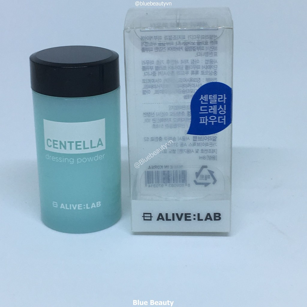 Bột rau má loại bỏ mụn Alive: Lab Centella Dressing Powder lành sẹo, đều màu da